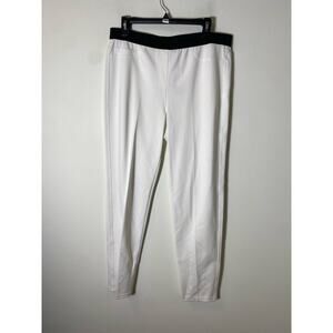 NWT Peace Of Cloth Jade White  Pull-on Pants Sz L